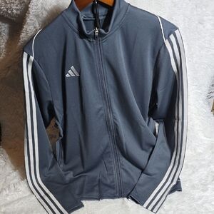 adidas Gray Jacket with White Stripes